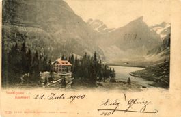 Seealpsee   AI   mit Stabstempel: Weissbad     um 1900