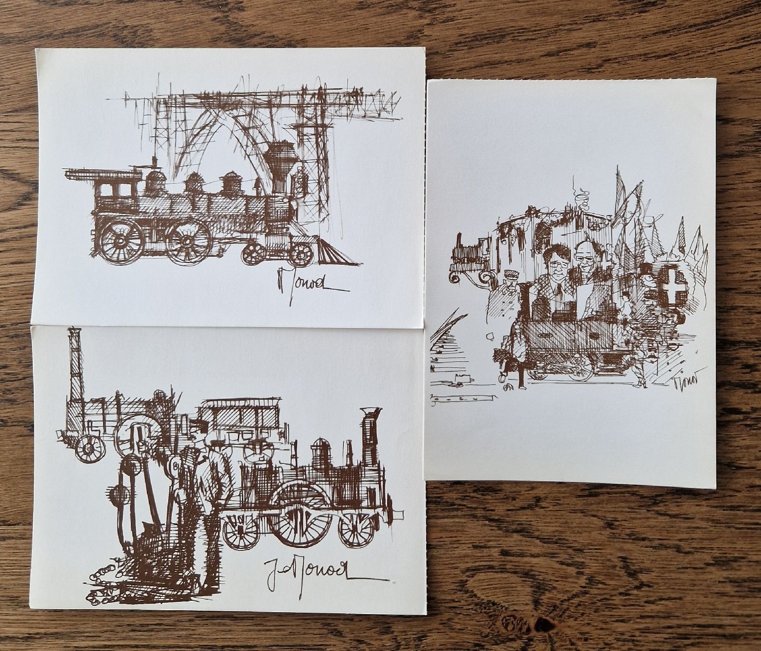 Cartoline postali: Dessin Jean Monod – Usato da Ebikon venduto da Donar50