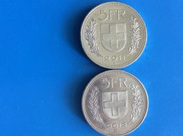 5 francs  2011 -2012  Jolies