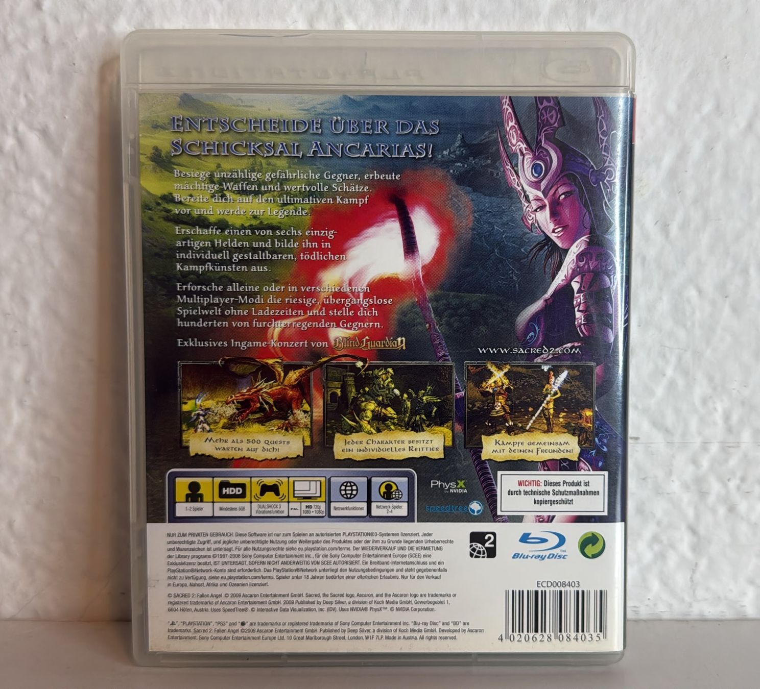 Spiele: Spiel Sacred 2 Fallen Angel PS3  – Gebraucht aus Ehrendingen von lax21 1