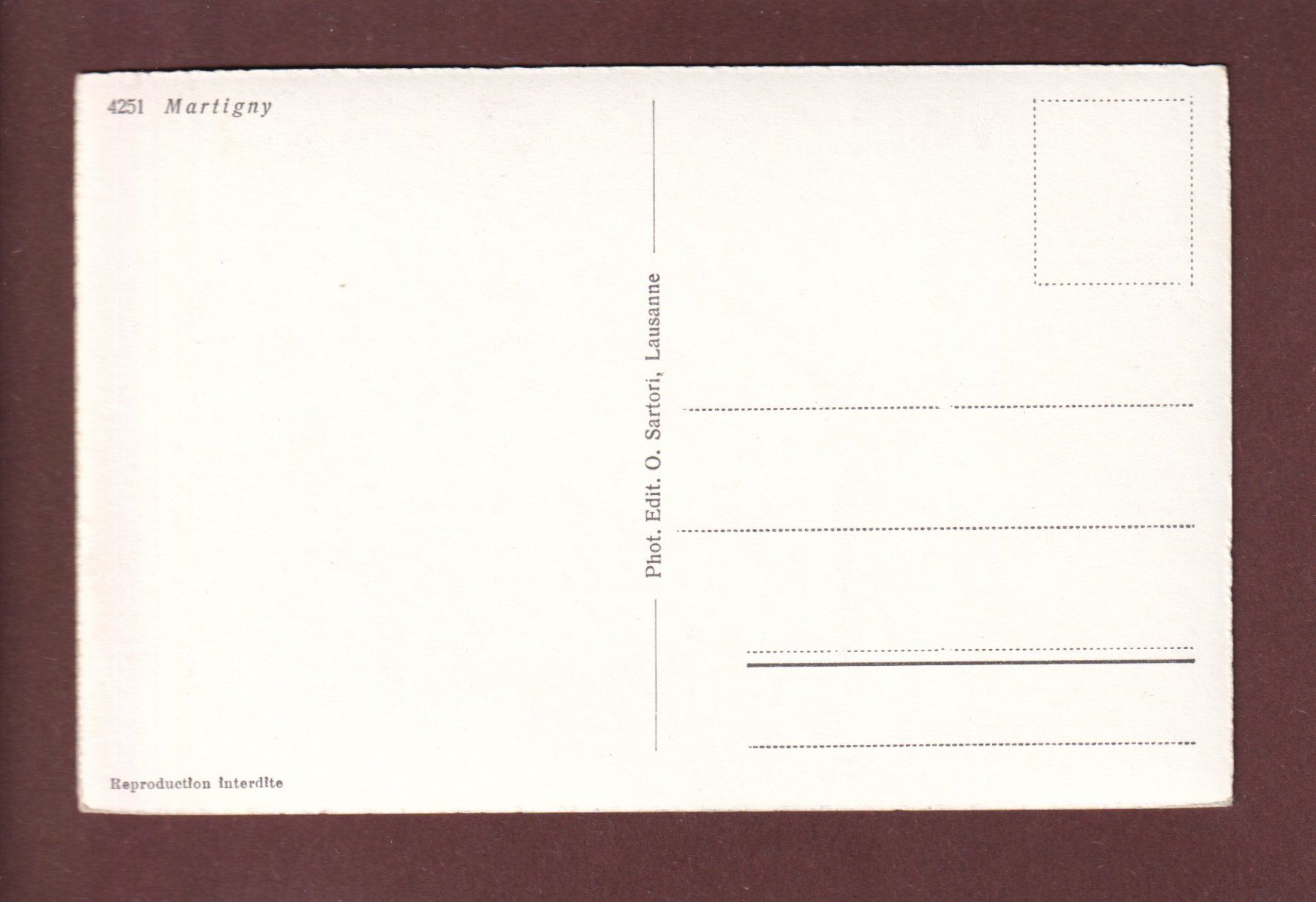 Cartoline postali: MARTIGNY – Usato da Pully venduto da nicecards 1