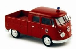 VW T1c Pick Up Doka 1963-1967 "Feuerwehr rot / weiss"   1:43