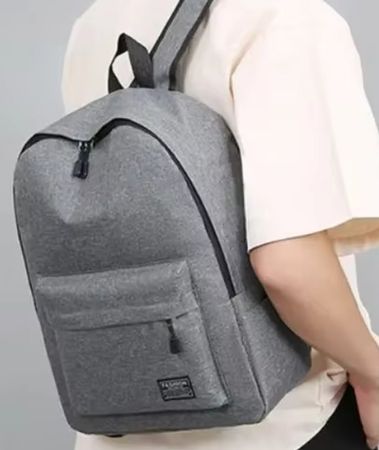 Sac à dos gris spacieux - Parfait pour l'école