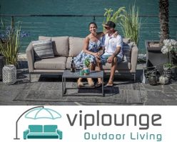 3er Outdoor Sofa Sunbrella sandbraun