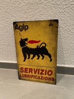 Agip Blechtafel für Dekoration NEU! Top!