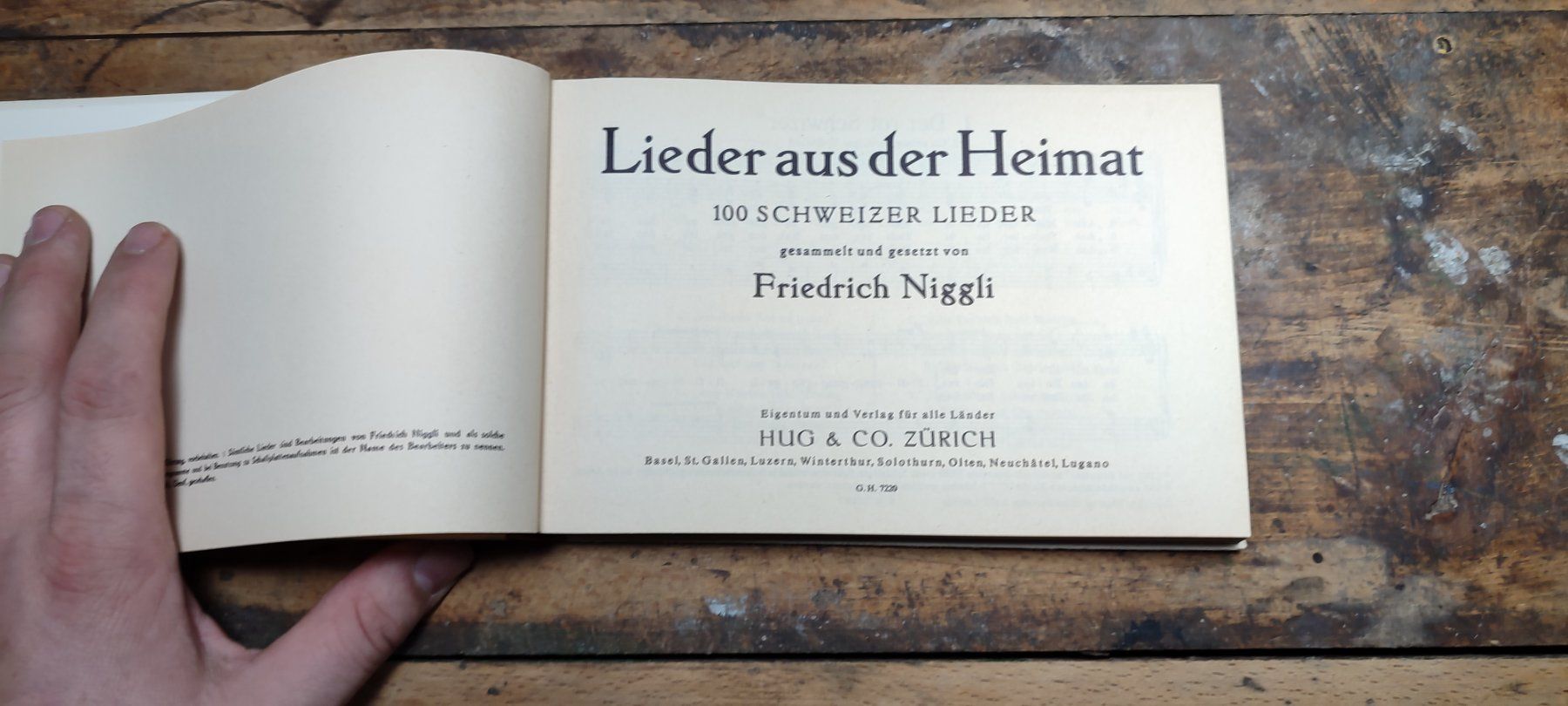 Libri: Wunderschönes Buch Lieder aus der Heimat Friedrich Niggli – Usato da Gelterkinden venduto da MYSTOREFORYOU4460 4