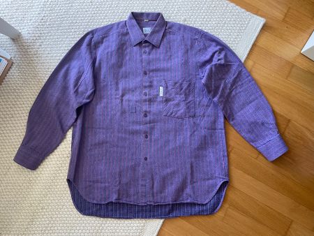 JENNI Swiss Made Herren Hemd Gr. L-XL Vintage Lila