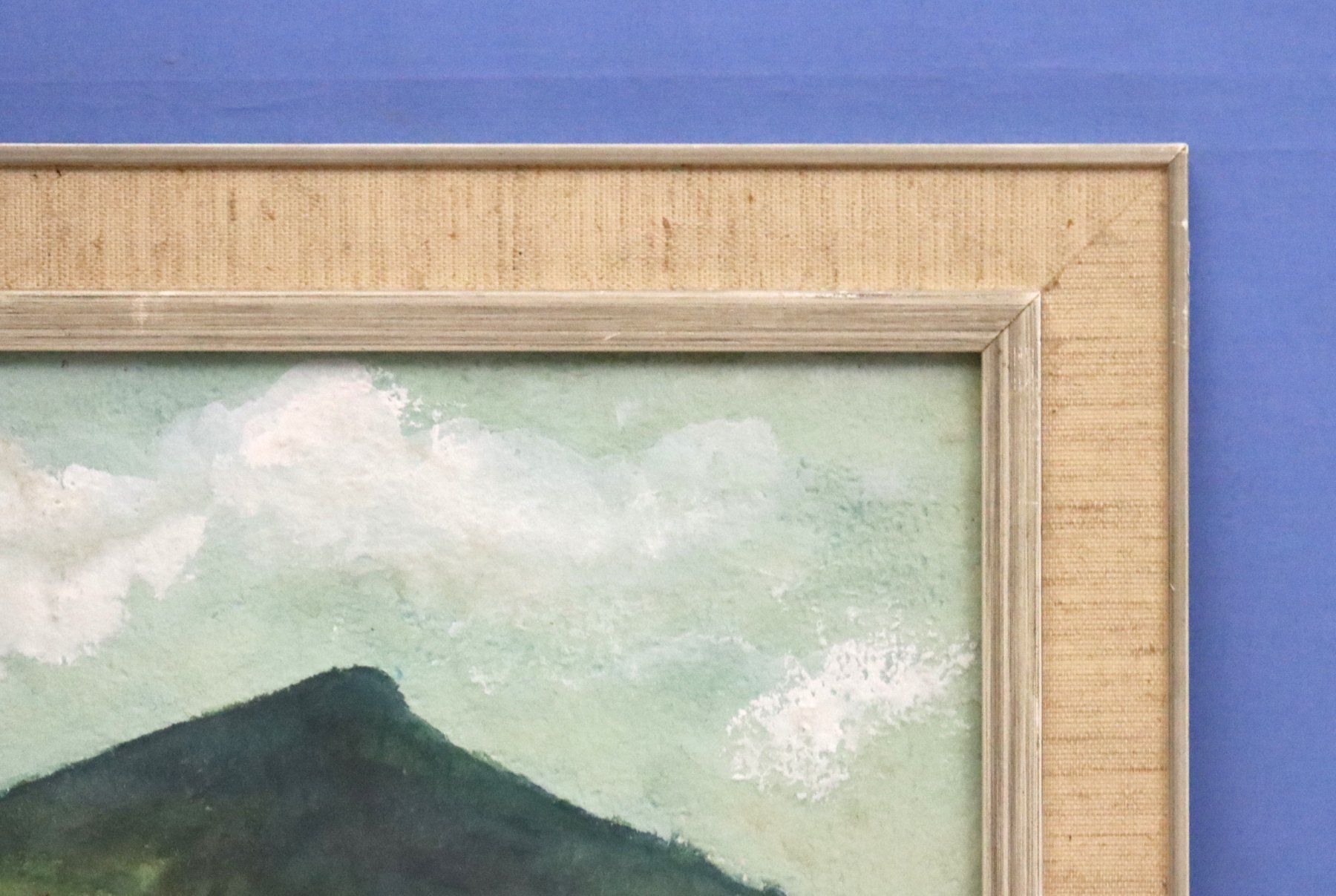 Dipinti: Monogramm MW, Mischtechnik, See-und Gebirgslandschaft 1956 – Usato da Zug venduto da Kunst-Fundgrube 8