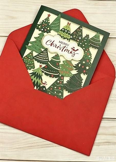 Cartoline: Filigrane Weihnachtskarte mit farbigem Umschlag – Nuovo e nell'imballaggio originale da Zürich venduto da Grussatelier 1