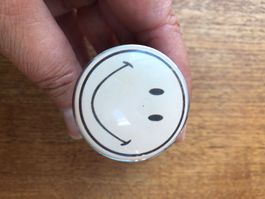 Abflussstopfen Smiley mit Gewinde guter Zustand