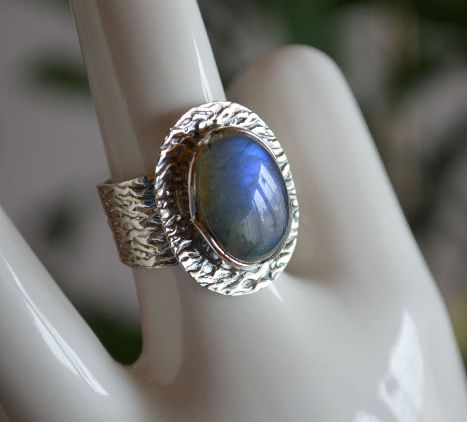 Anelli: LABRADORIT SILBER RING GR.17 – Nuovo (secondo la descrizione) da Berg TG venduto da marta970 1
