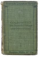 GOLDSMITH’S - 1894 "The Deserted Village The Traveller"Poems