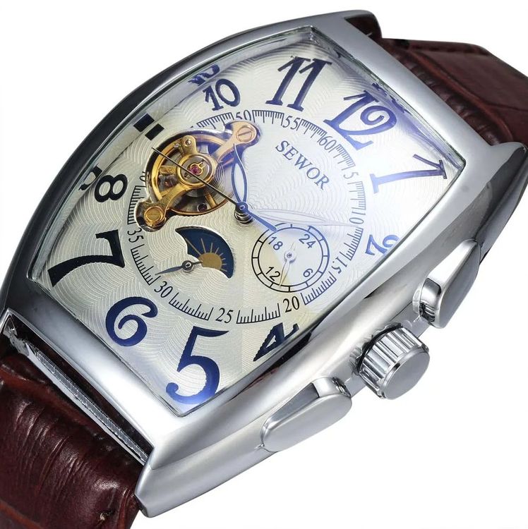 Montre Homme Automatique Minoir - Marque Lindberg & Sons - Style Élégant - État Occasion Parfait