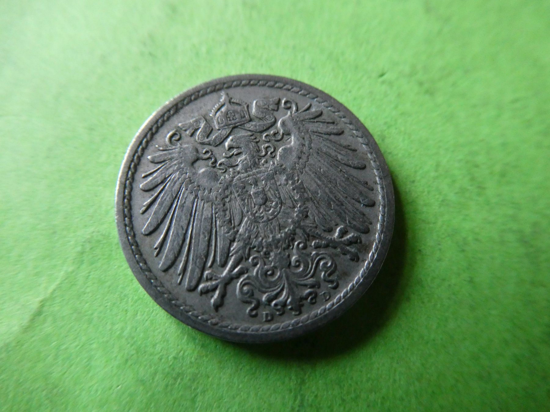 Toutes les monnaies: Dt. Reich 1908 D, 5 Pfennig – D'occasion à Hinterforst par rohusri 1