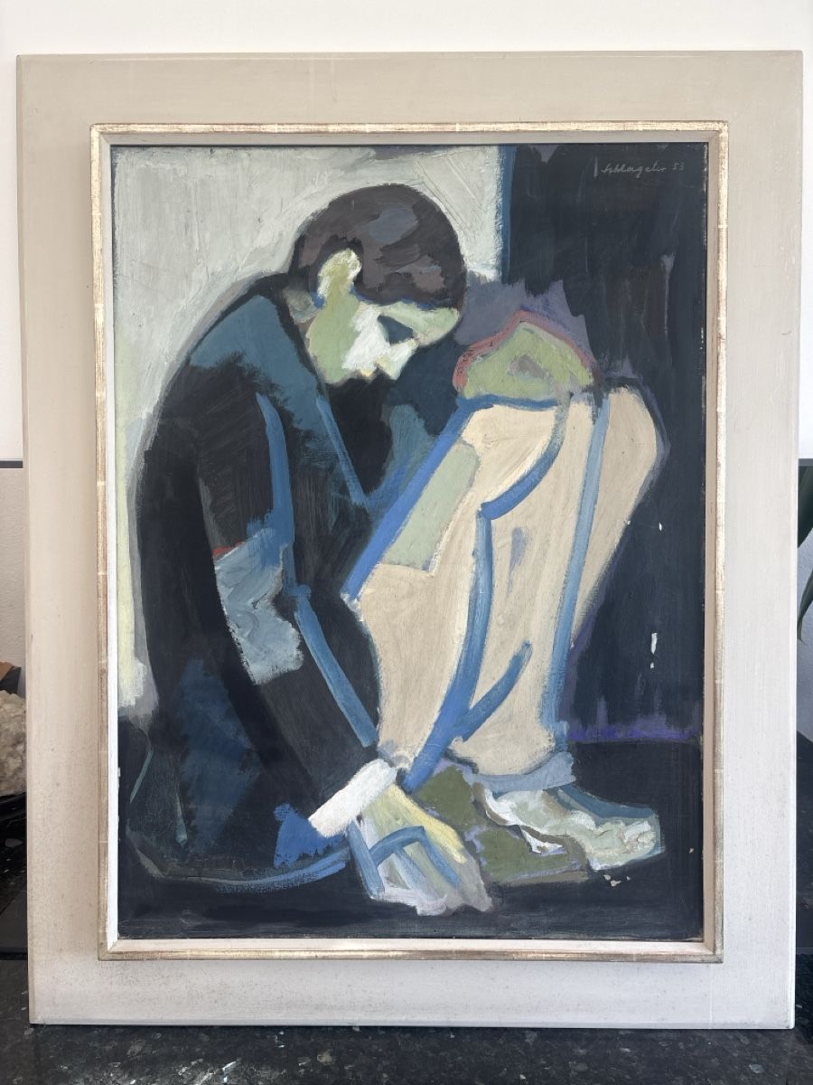 Gemälde: Ölgemälde "Junge" von Schlageter, 1953 – Gebraucht aus Sommeri von Plutus09