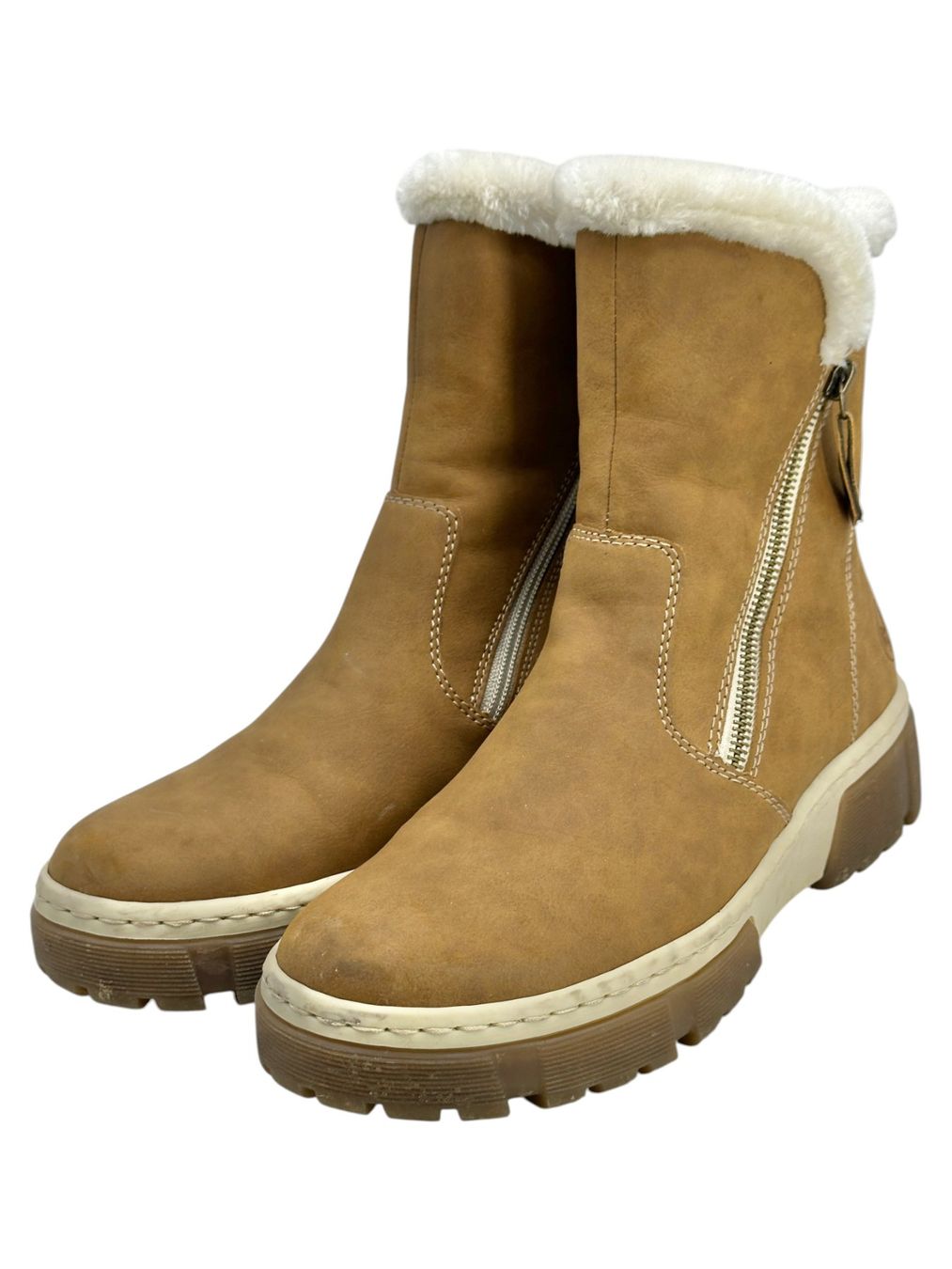 Scarpe da donna: Bottines fourrées RIKER cuir daim marron. Pointure 40 – Usato da Cossonay-Ville venduto da PatineDuTemps 3