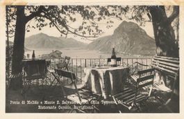 Ruvigliana (TI) vista dal Ristorante Ceresio sul lago lugano
