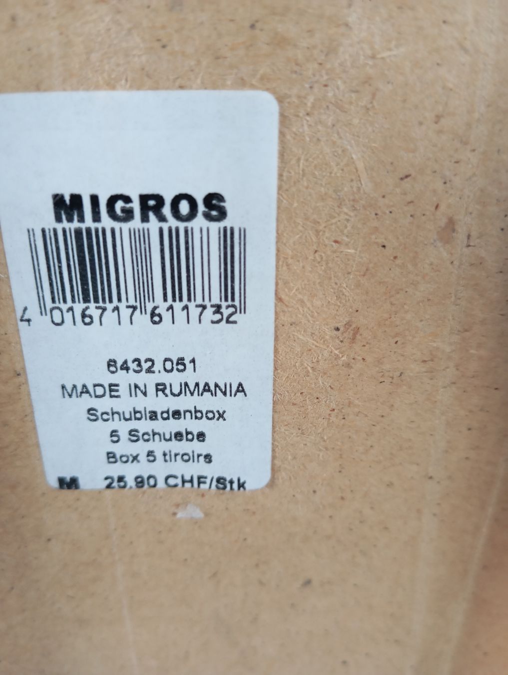 Migros Contenitori & Simili: Schubladenbox Holz Migros 5 Schubladen  – Nuovo (secondo la descrizione) da Pfyn venduto da Pat753 2