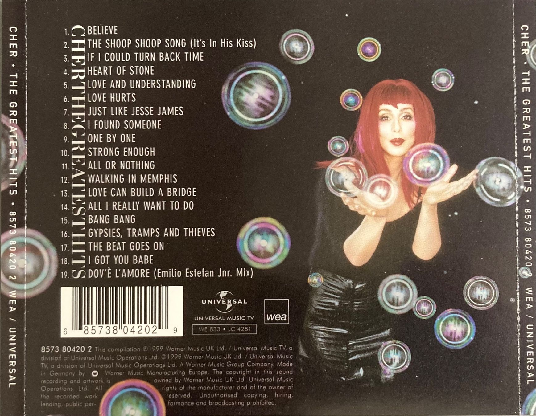 CDs: CHER - THE GREATEST HITS – D'occasion à Poliez-Pittet par Newtown-Records 1