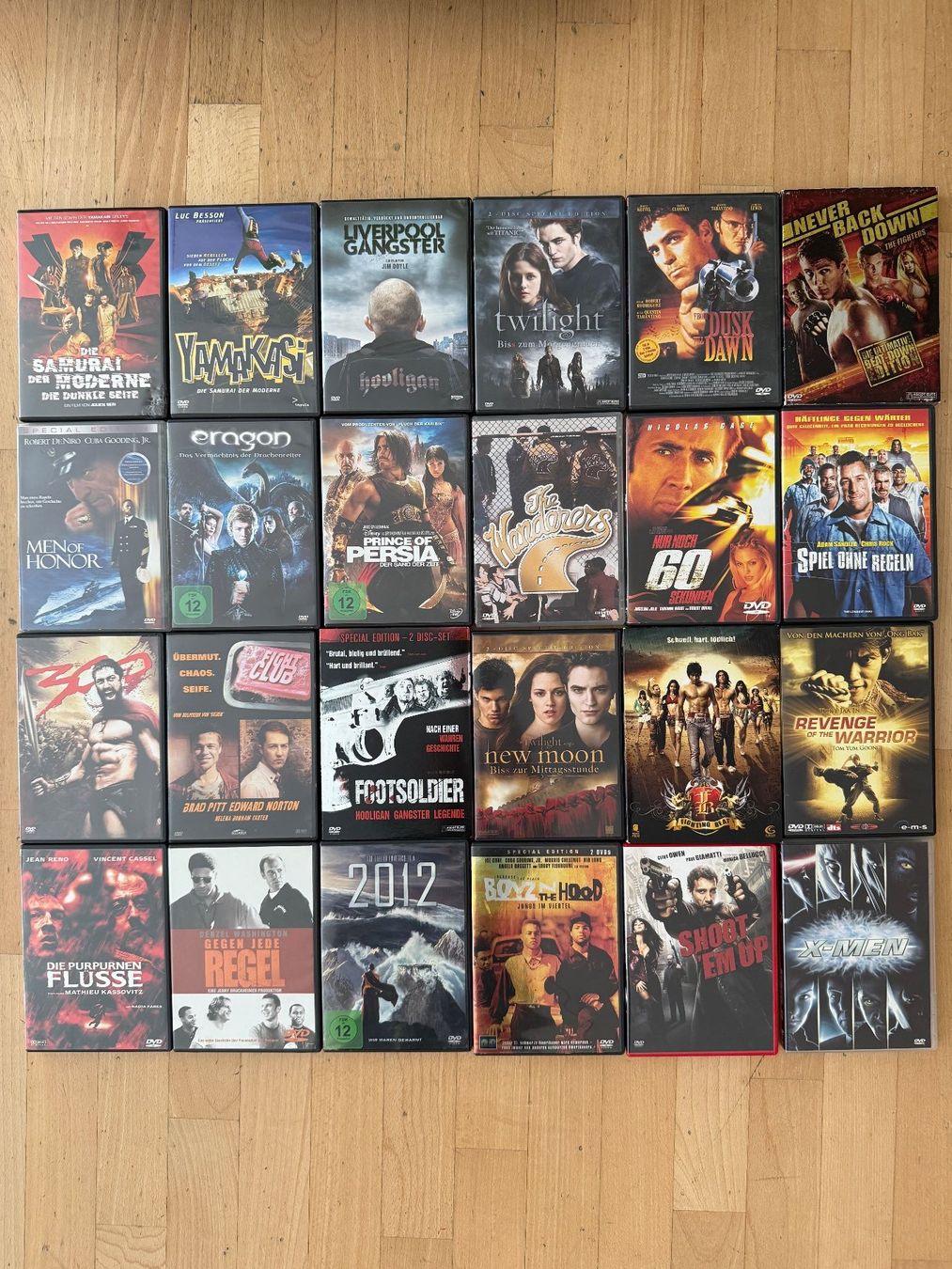 Alle DVDs: DVD Sammlung Action, 24 DVDs international, deutsche Sprache – Gebraucht aus Wetzikon ZH von DJ-Pipo-Music