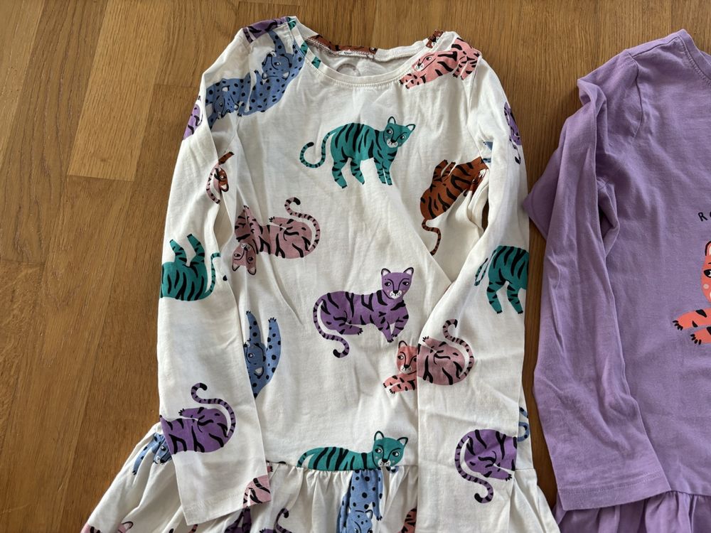 H&M Kleiderpakete & -sets: 2 er Set Jerseykleider 122/128 H & M Tiger 🐅 Top – Gebraucht aus Wetzikon ZH von T2blade 2