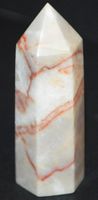 Deko – Heilstein R-79 – Red Line Jasper Obelisk – 5,5 cm