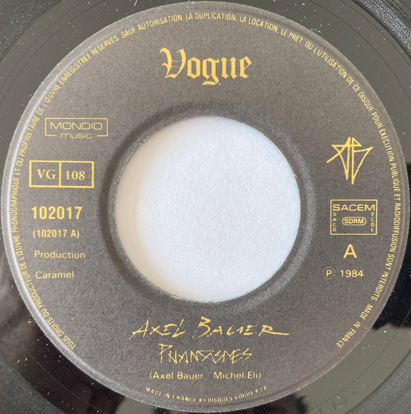Dischi in vinile: AXEL BAUER - PHANTASMES – Usato da Bottens venduto da hotter-than-hell 2