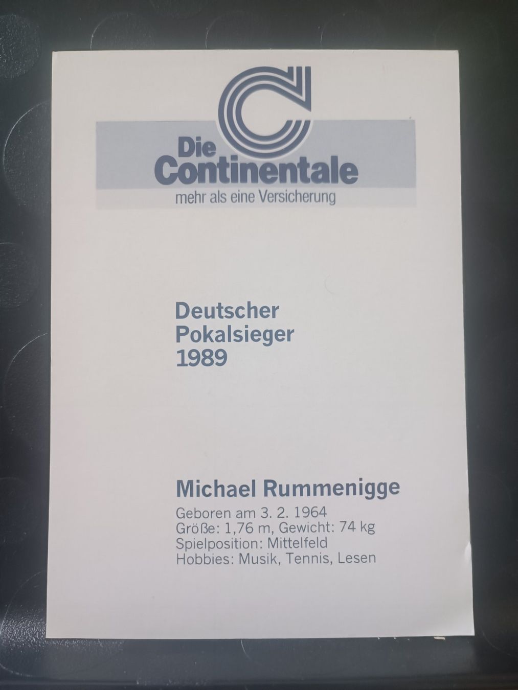 Autogramme: Michael Rummenigge - BVB - Borussia Dortmund - Handsigniert – Gebraucht aus Menziken von Artographs 1