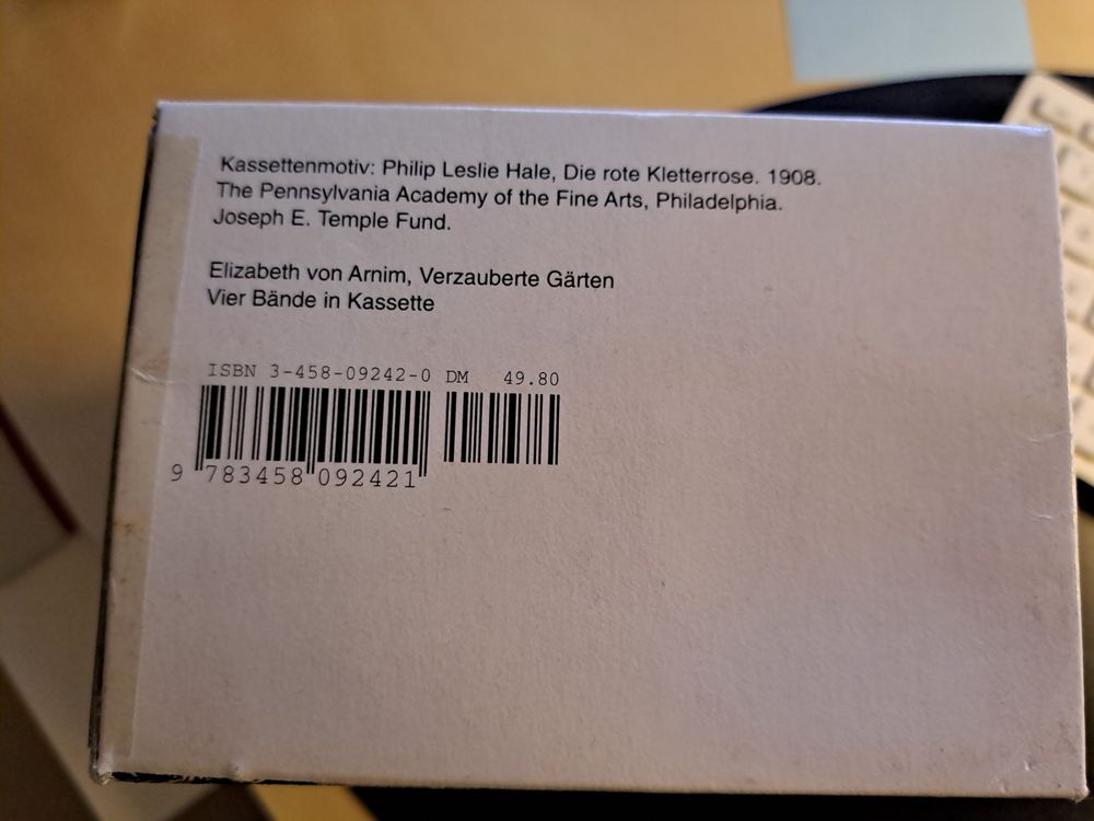 Verzauberte Gärten Elizabeth von Arnim mit Schuber Kaufen auf Ricardo