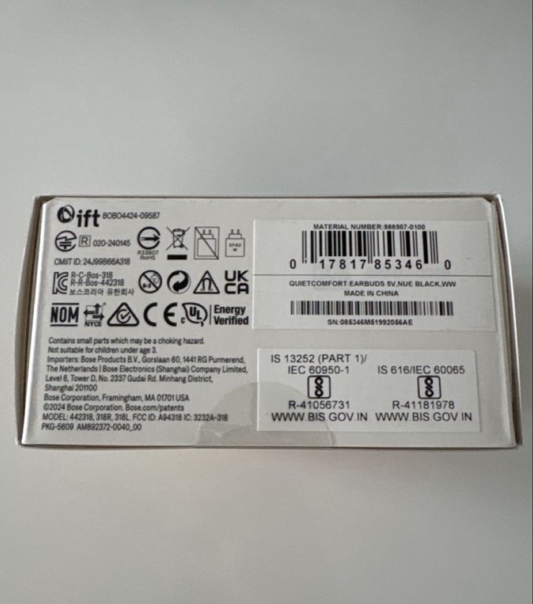 Bose Cuffie: Bose Noise Cancelling Ear Buds – Nuovo e nell'imballaggio originale da Rotkreuz venduto da Mini_mela33 2