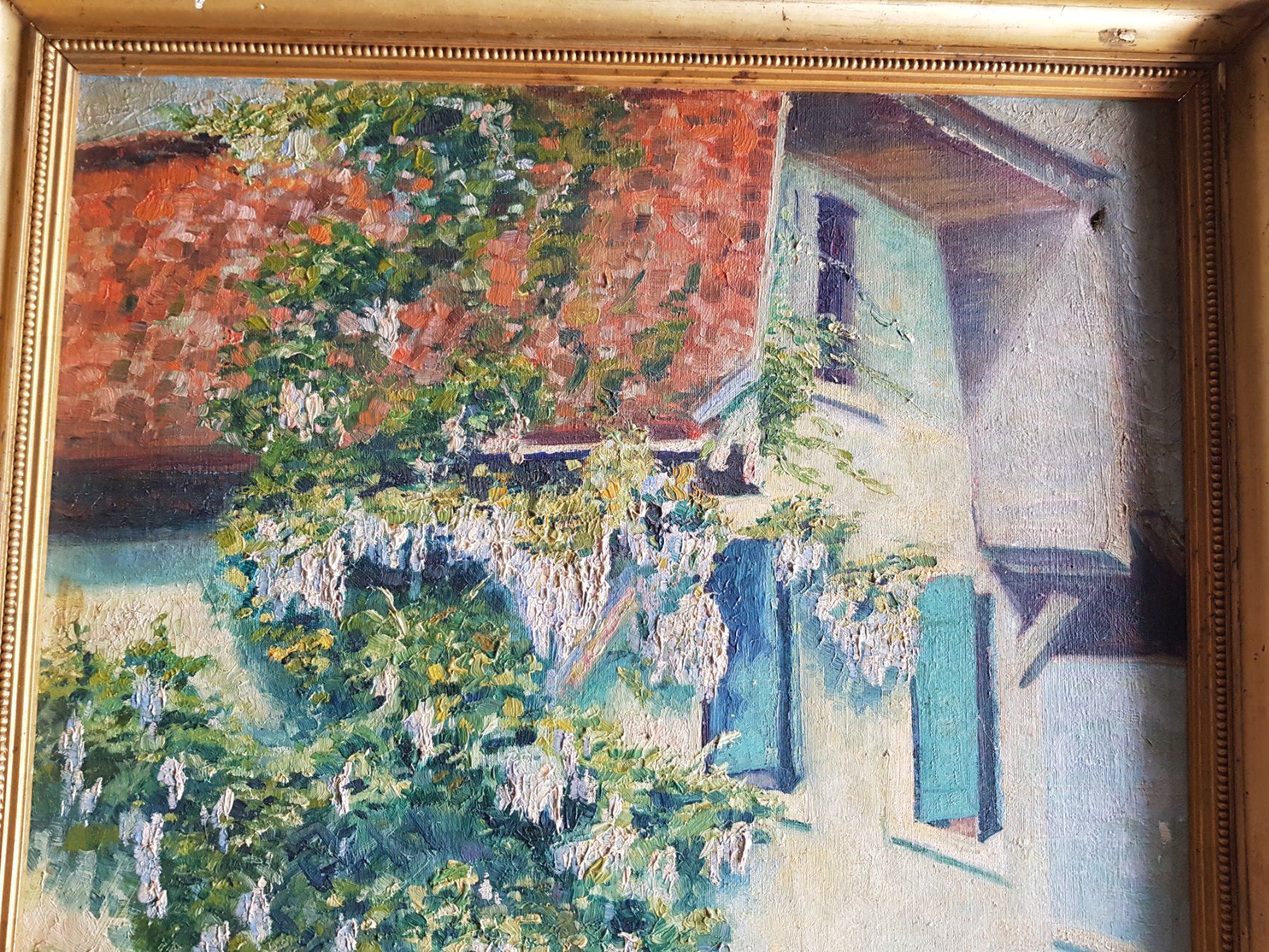 Dipinti: antikes Gemälde, schöner Rahmen - 1918 - W. Bruderer – Usato da Walterswil BE venduto da Lonitti 4