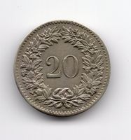 (1773) CH, 20 Rappen 1851, top stgl