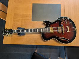 Ibanez AG95QA Artcore Expressionist  Dark Brown Sunburst
