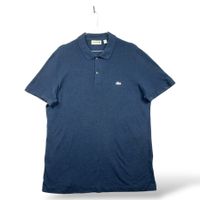 Polo Lacoste Bleu marine logo brodé blanc - M Regular Fit