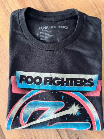 Foo Fighters - "Comet Logo" Band T-Shirt Top-Zustand Damen-L