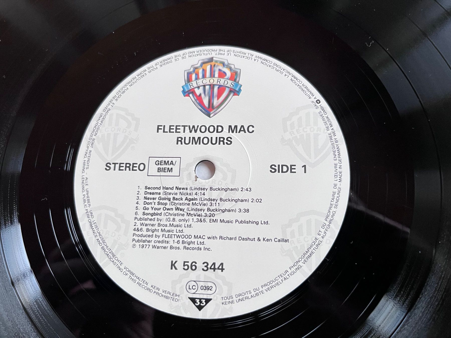 Dischi in vinile: Fleetwood Mac - Rumours – Usato da Giebenach venduto da Wurlitzer70 2