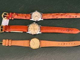 Konvolut 3 Vintage Armbanduhren – Swiss Made (KULM, Touris)