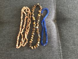 3  Set Halbedelstein Ketten