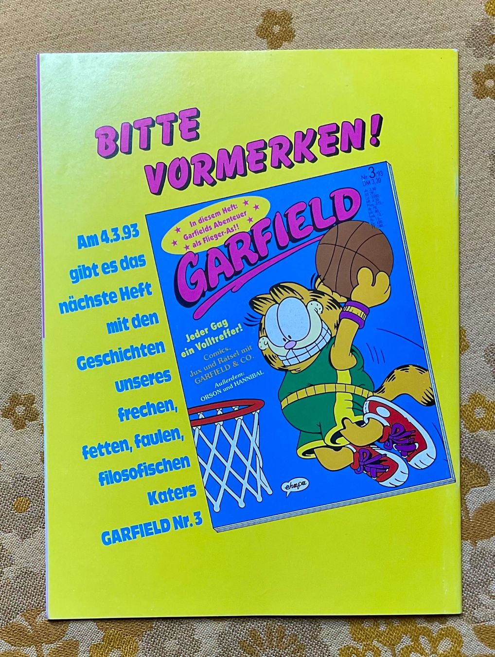 Fumetti: Garfield Heft Nr 2 von 1993 – Usato da Endingen venduto da nathan05 9