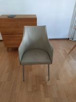 Pfister fauteuil + 2 chaises en cuir beige