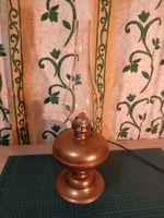 Antike Petroleumlampe, Vintage Lampe, Deko Lampe Gold