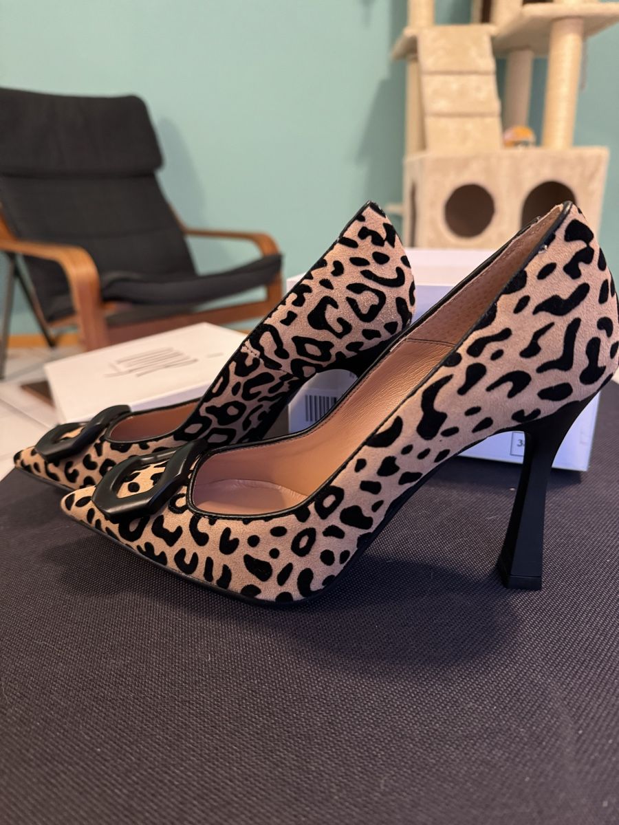 Scarpe da donna: Scarpa in cuoio leopardata – Nuovo e nell'imballaggio originale da Grono venduto da tes_6t5v