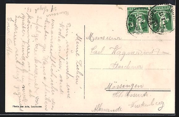 Cartoline postali: Le Brassus, vue generale et route du Mar – Usato da Berlin venduto da bartko-reher 1