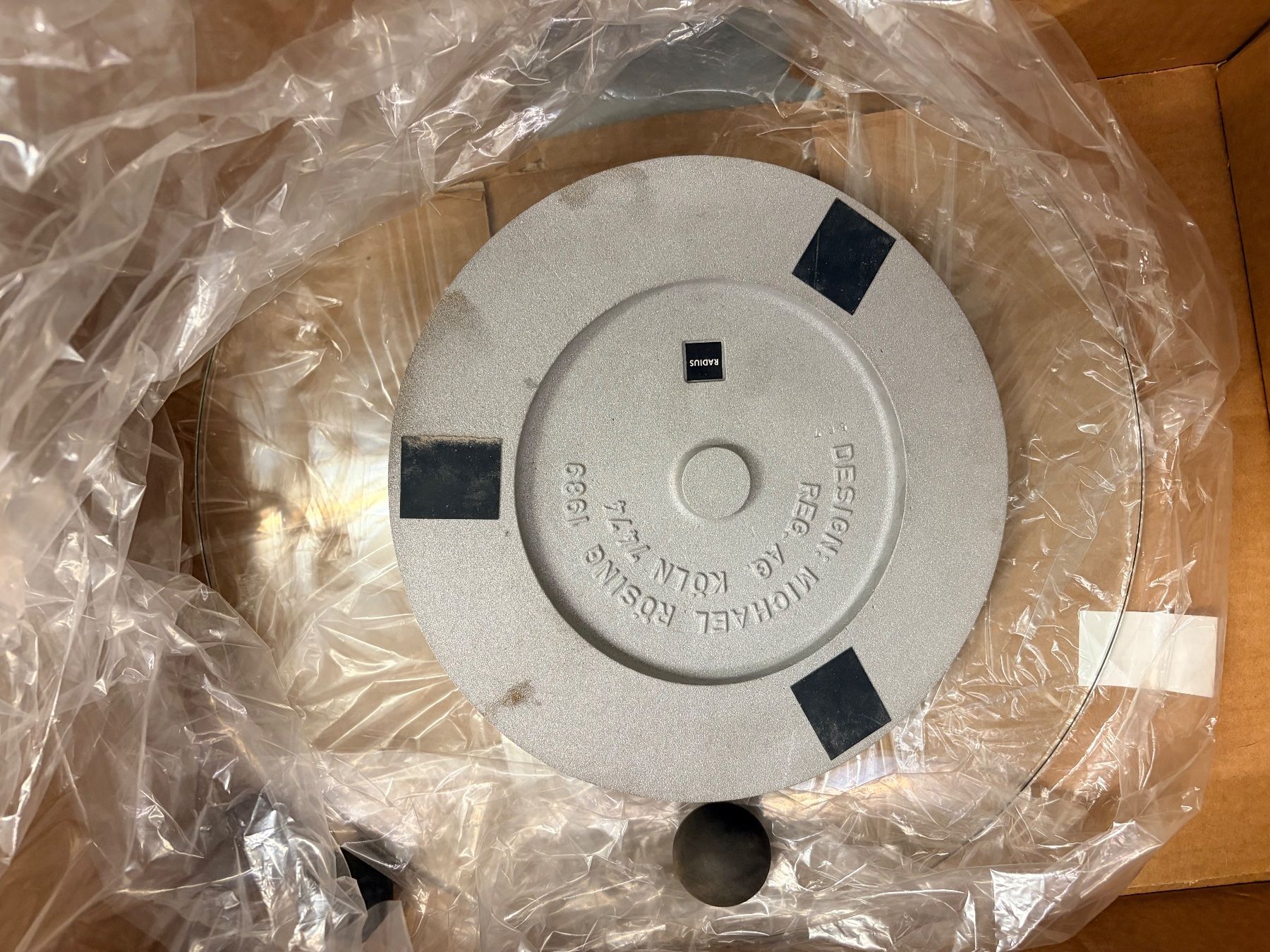 Servierplatten: Drehteller Glas Michael Rösing 1989 neuwertig – Gebraucht aus Ostermundigen von dec_zd2f