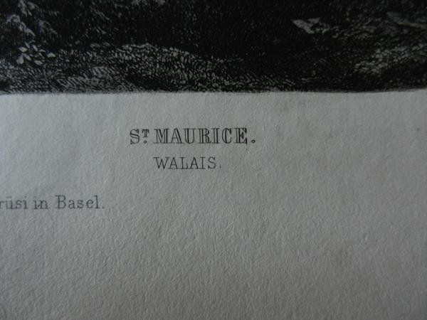 Incisioni: St.Maurice Valais – Usato da Risch venduto da Rischli15 2