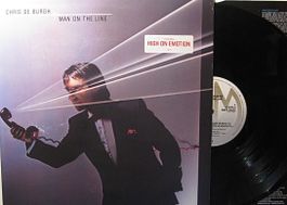 CHRIS DE BURGH "Man On The Line" LP in NEAR MINT