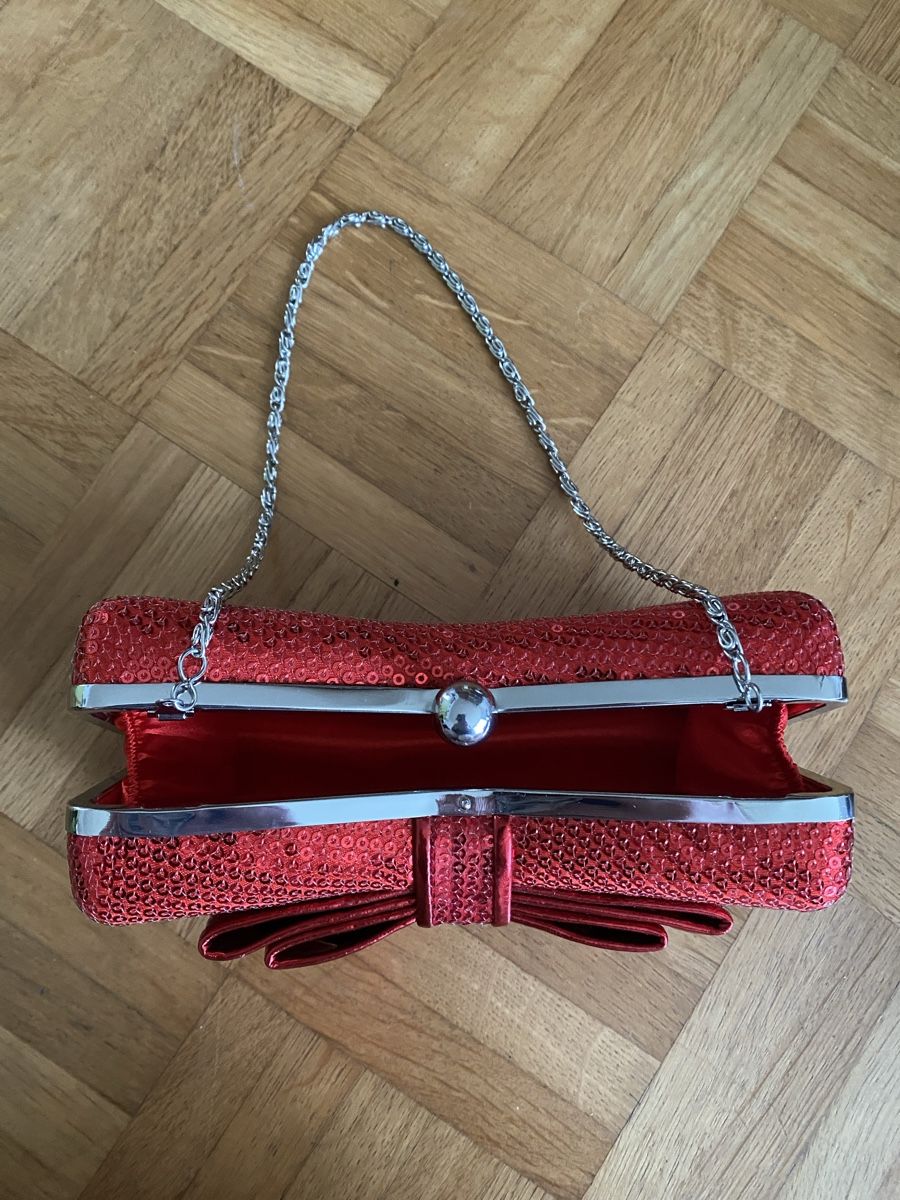 Borse da donna: Rote Pailletten Clutch – Usato da Siebnen venduto da mel_b_789 1