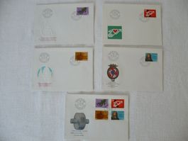 1975 5 FDC Sondermarken II Satz & Einzelmarken SBK 568 - 571