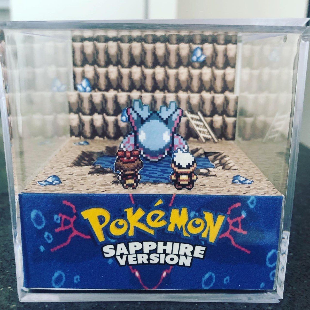 Pokémon Statuette: Pokemon Sapphire Diorama 3D, Handmade. – Usato da Ponte capriasca venduto da TheCrash01