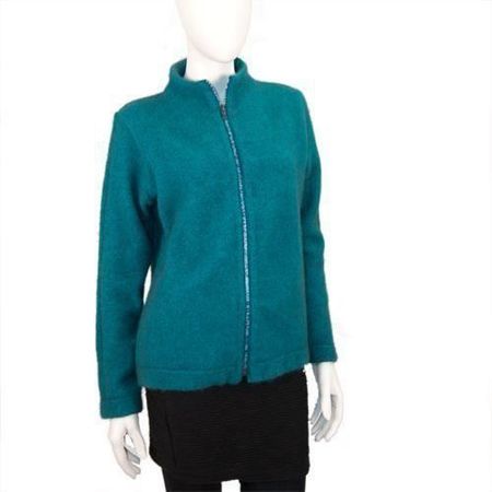Possum Damen Strickjacke L petrolgrün
